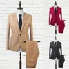 Męskie garnitury Blazers Męskie garnituru Zestaw Męski garnitur materiał sportowy Slim Men Patters Suit Summer Lapel Formalne Stylowe Kieszenie Blazer Wedding 230731