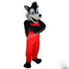 Halloween Nowy uroczy, Big Bad Wolf Mascot Costume Dorosła przyjęcie urodzinowe fantazyjna sukienka Halloween stroje odzieży fantazyjna sukienka garnitur