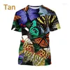 Men's T Shirts 2023 Novelty Butterfly 3D Printing Fashion Creative Pattern And Women's T-shirt