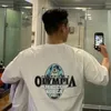 Мужские футболки футболка мужская мода мода Shortsleaved Tee Men Hiphop Fitness Tyst Tops мужская хлопчатобумальная спортивная спортивная бодибилдинг 230801