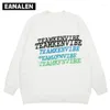 Men's Sweaters Harajuku Vintage Sweater Plain Color Letter Graphic Oversized Knitted Pullover Women Grandpa Ugly Y2K