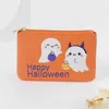 Halloween PU ID Card Holder Mini Organizer Pouch Bag Dolcetto o scherzetto Borsa a mano DOM106-C23-70