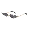 Solglasögon Fire Shape Flame Rimless Wave Glasses Eyewear For Party