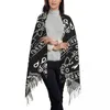 Sciarpe Stampa personalizzata Sciarpa con motivo a bandana nera Donna Uomo Autunno Inverno Caldo Scialli stile Paisley Avvolge