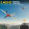 Modèle d'avion Avion RC P47 RTF One Key Aerobati Fighter Lightning Plane Envergure 4Ch avec système de stabilisation Xpilot 230801