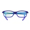 Solglasögon Doisyer Safety TR90 Frame Rektangel Kids Anti Blue Light Glass med blockerande lins