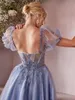 Party Dresses Bubble Half-Sleeve Multi-Layer Tulle Applique A-line Short Dress Ladies Wedding Ceremony Birthday Formal Occasion