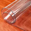 Table Cloth PVC Tablecloth Transparent Table cloth Cover Oilproof Plastic Table Cloths Dining Table Cover Soft Glass Cloth Kitchen 1.0mm 230731
