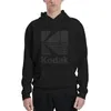 Erkek Hoodies Yenilik Kapüşonlu İnce Fleece Sweatshirt Adam Kodak Pogerya Logo Kamera Film Retro Kapüşonlu Sweatshirts Siyah Altakaklar