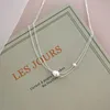 Strengen Strings Natuurlijke Zoetwaterparels Dubbele Ketting 925 Sterling Zilveren Ketting voor Vrouwen Vrouwelijke Choker Mode-sieraden 230731