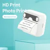 Groothandel mini-thermische printer: druk foto's, etiketten, documenten meer af - wordt geleverd met papier, handmatige oplaadkabel!