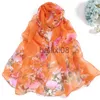 Sciarpe stampa calda nuove donne di marca sciarpa primavera estate sciarpe di seta scialli e impacchi lady pashmina beh stole hijab foulard J230801