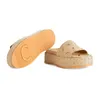 2024new Платформа сандалия тапочка роскошные дизайнерские дизайнерские модные повседневные слайд -проездные пляжные пляж Canvas Женская обувная муль Loafer Sandale Bool на открытом воздухе Mens Summer Sliders с коробкой