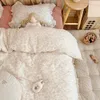 Sängkläder sätter koreansk bunny bomull muslin baby spjälsäng sängkläder set barn sängkläder säng linnan täcke täcke kudde utan fyllmedel 230731