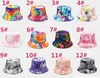 Fashion Double-Sided Gradient Bucket Hat for Men Women Hip Hop Foldable Fisherman Cap Summer Sunscreen Couple Flat Hat DE546