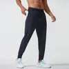 LU LU Heren Veelzijdige jogger Workous Pans Zak met ritssluiting en tailleband aan de achterkant Sweapans Comfortabele joggingbroek Trekkoordbroek Ademend Sneldrogend Yoga Aciv