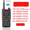 Walkie Talkie Radtel RT 470X Çok Bantlar Ham Walkie Talkies 256CH Air Band İki Yollu Radyo İstasyonu Havacılık NOAA Deniz Alıcı -İletici PTT 230731