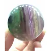 Arts And Crafts Wholesale Natural Purple Fluorite Gemstone Sphere Ball/Amethyst Healing For Sale Home Decorations Small Crystal Ball Dhmjx