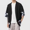 Jaquetas Masculinas Quimono Japonês Traje Tradicional Vestuário Blusa Camisa Haori Yukata Trench Jacket