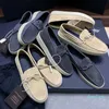 Designer straatvoeten van pedaalschoenen casual leren platte schoenen luie mensen comfortabele instappers schoenen