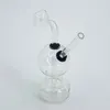 4 pouces mini tube d'eau en verre brûleur à mazout Shisha dab rig