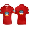 Men's Polos ANGOLA Male Youth Custom Name Number Logos Po Ao Polo Shirt Ago Flag Portuguese Angolan Nation Country Casual Clothes