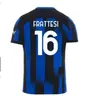 BARELLA camisas de futebol 23 24 LAUTARO INTERS CORREA THURAM ACERBI Home away TERCEIRO MILANS UNIFORMS camisa de futebol 2023 2024 homens crianças kit