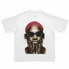 رجال tshirts أزياء خمر غسلت الأكمام قصيرة الصيف tshirt الرجال الهيب هوب الشارع دينيس رودمان صورة طباعة تي شيرت القطن tee 230731