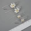 Stud Lotus Fun 18K Gold Lily Flower Dangle Oorbellen Echt 925 Sterling Zilver Handgemaakte Designer Fijne Sieraden Oorbellen voor Vrouwen Bijoux 230731