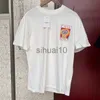 2023men's T-shirts Summer Casablanca t-shirt färg svamp bokstäver