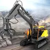 Electric RC Car E568 2 4G 3in1 Alloy RC Excavator 1 16 17ch Big Trucks Simulation Remote Control 3 Type Engineer Vehicle Toys 230731