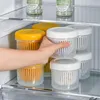 Bouteilles de stockage réfrigérateur alimentaire boîte à échalotes Transparent Double scellé conteneur de fruits Portable légumes frais-conservation