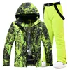 Inne towary sportowe 30 ciepłe kolorowe męskie garnitur śniegu noszą wodoodporne kostiumy snowboardowe Zestawy narciarskie