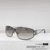 2023 gafas de sol de diseñador de lujo Nuevo estilo antiguo de metal de Xiaoxiang para mujer CH4073 Red Red Gafas de sol de espejo de una pieza