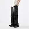 Men's Pants 5 Colors Summer Cargo Men Fashion Pocket Casual Streetwear Loose Wide Leg Mens Oversized Trousers S-2XL