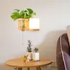 Wall Lamp Nordic Modern Lights Simples Corridor Balcony Green Plant Bedroom Bedside Solid Wood Decorative Light Fixtures