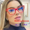 Sunglasses 2023 Trend Optical Cat Eye Reading Glasses Women Blue Light Filter Computer Eyewear TR90 Farsighted Reader Eyeglasses Diopters