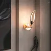 Candeeiro de parede LED moderno em forma de gaivota Luz de pássaro Criativa arandela dourada Iluminação interior Decoração de casa para quarto Sala de estar