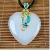 Pendant Necklaces Natural Men's Jade Pendants Hand Carved Jadeite Fine Nelace For Women Men Fashion Jewelry Chain Accessories