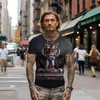 Men's T Shirts Summer -shirt Tiger Wearing A Suit 3D Printed Leisure And Funny Trendy