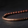 Charm Bracelets Retro Vintage Designer Jóias Pedra Vermelha Cobre Verde Africano Frisado Feito à Mão Casal Para Mulheres Itens de Atacado 230731