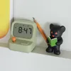 Zegary stołowe biurka retro mini alarm kreatywny Cute Digital Multi Funkcja ręczna maszyna do gry COODown Kids 230731