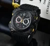 Najlepsze designerskie zegarki męskie Elegancki ruch kwarcowy Wygodne gumowe paski na rękę Montre de Luxe 007 zegarek
