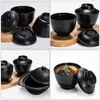 Dinnerware Sets Bowl Japanese Seasoning Korean Utensils Soup Cup Delicate Melamine With Cover Small Rice Bowls