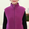 女性のベストポーラーフリースファブリック女性秋のファッションジャケットジャケットレディース温かいジッパーカジュアルウエストコート女性ベストトップ5xl