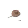 Caps Hüte Unisex Retro Sonnenblende Ritter Hut Western Cowboy Cowgirl Breite Krempe Sommer Tourismus Kopfbedeckung Outdoor Reiten Cam Wandern Cap Dhvw2