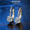 Stud Trendy 14K Gold Plated Earrings Silver Hoops 925 Dangle Earrings for Women Lever Back Earring Drop Girls Jewelry 230731