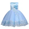 Robes De Fille De Mariage Blanc Robe D'anniversaire En Dentelle Tutu Robe De Princesse Broderie Florale Filles Enfants Vêtements Enfants Fête Pour Fille Vêtements 230731