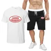 Mannen Trainingspakken Jawa Motorfiets 2023 Lente Zomer Mannen Hoge Kwaliteit Vrije Tijd En Comfort Acht Kleur Korte Mouwen Pak casual T-shirt