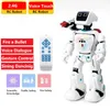 RC Robot Smart Hydroelectric Voice Conversation Gesture Touch Sensing Battle Mode Bullet Remote Control Kid Gifts 230731